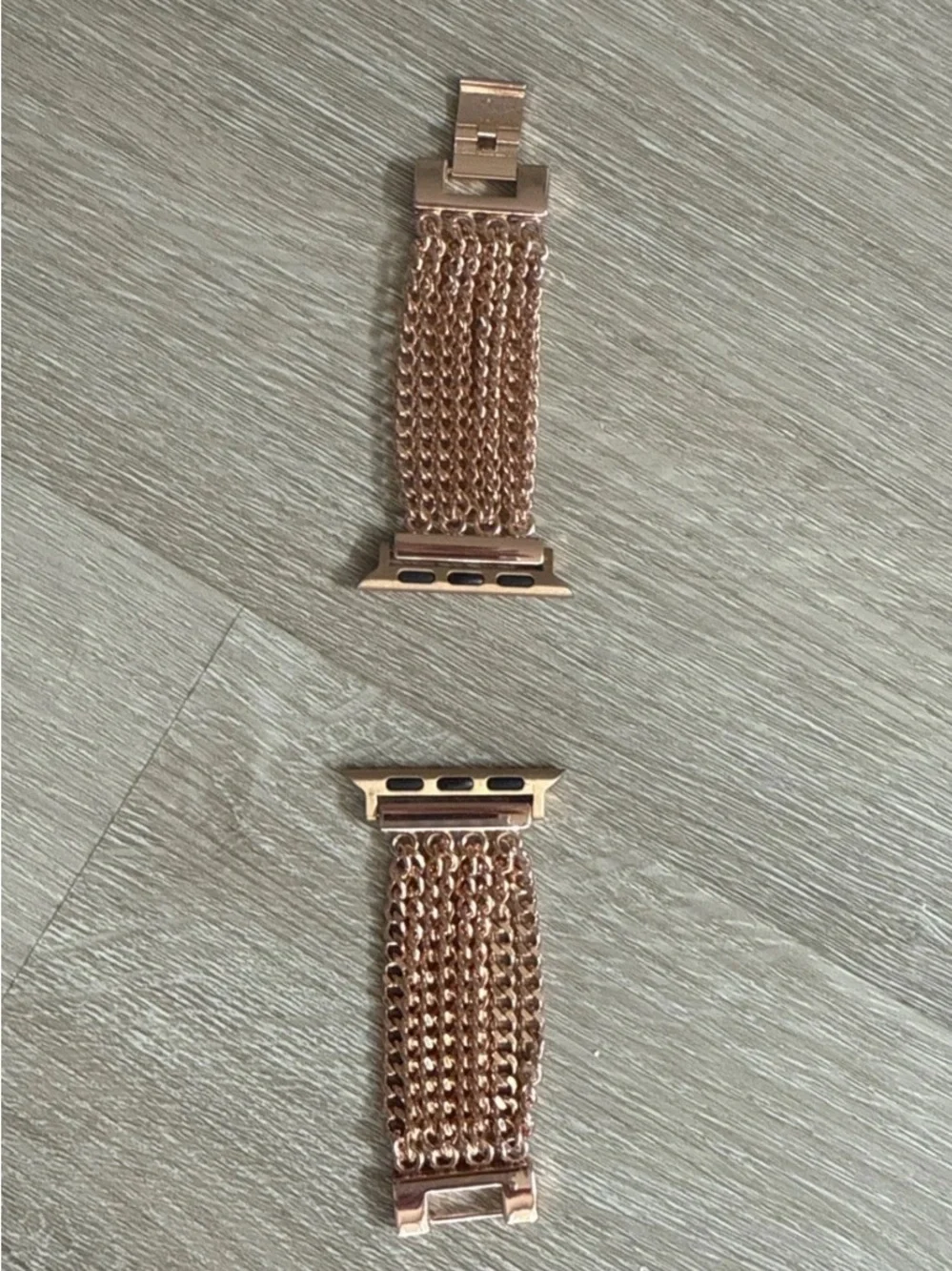Rose Gold Multi-Strand Layered Chain Apple Watch Band 38mm